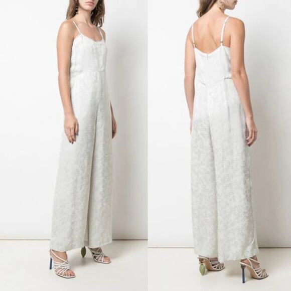 RACHEL COMEY "Jammy" Jacquard Satin Jumpsuit NWT SIZE 8 $595 - Picture 1 of 9